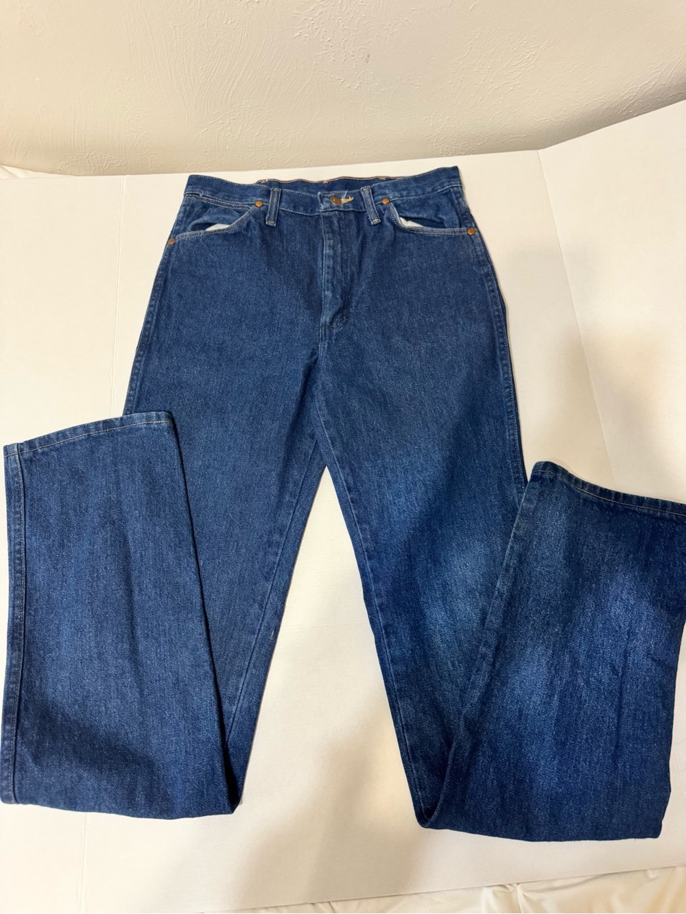 Wrangler Women's Straight-Leg Jeans in Dark Blue Wash